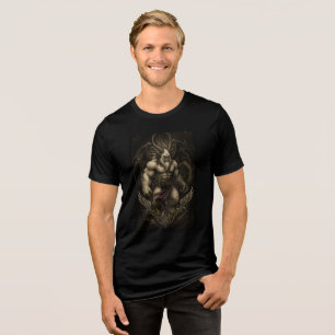 T-shirt En Tri-matière Illustration gothique du Seigneur Démon Inférnal