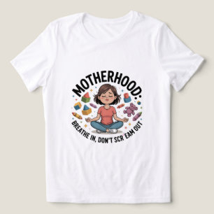 T-shirt En Tri-matière Illustration Maternité Respirer Calme