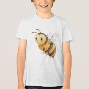 T-shirt En Tri-matière Illustration Mignonne et Amicale d'un Bourdon