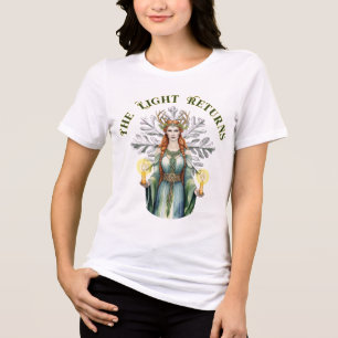 T-shirt En Tri-matière Imbolc Brigid Celtic Goddess Winter Snowflake