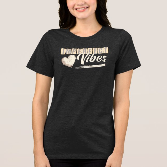 T-shirt En Tri-matière Imperfect Vibes – Retro Minimal Aesthetic (Recto)