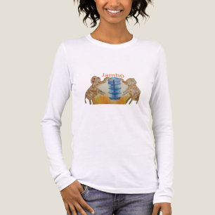 T-shirt En Tri-matière Impression d'art pour enfants africains éléphants 