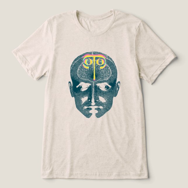 T-shirt En Tri-matière Impression faciale 3D (Design Recto)