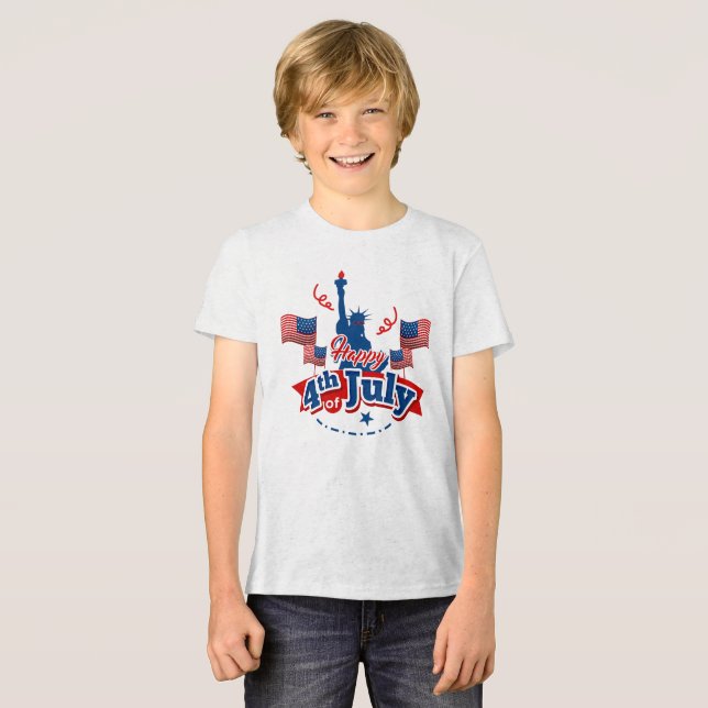 T-shirt En Tri-matière Indicateur de repère 4 juillet (Recto plein)