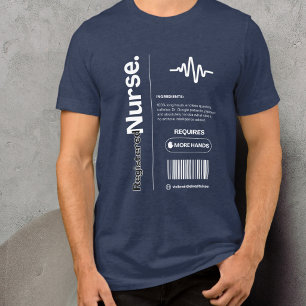 T-shirt En Tri-matière Infirmière diplômée – Drôle d'humour de travail, C