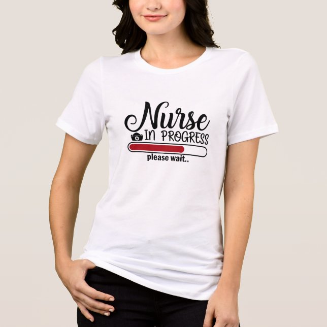 T-shirt En Tri-matière Infirmière en cours Funny Nursing School (Recto)