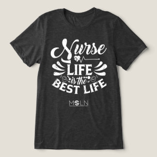 T-shirt En Tri-matière Infirmière Vie Couleur foncée