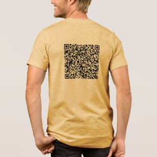 T-shirt En Tri-matière Informations personnalisées d'analyse de code QR V