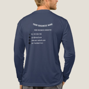 T-shirt En Tri-matière Informations personnalisées sur l'entreprise Modèl