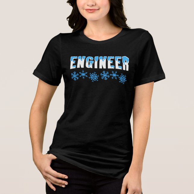 T-shirt En Tri-matière Ingénieur Snowflake (Recto)