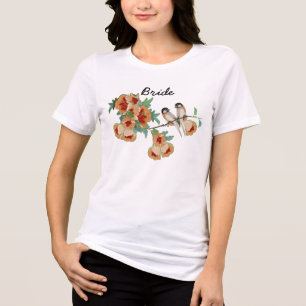 T-shirt En Tri-matière Inséparable vintage de fleurs de cerises