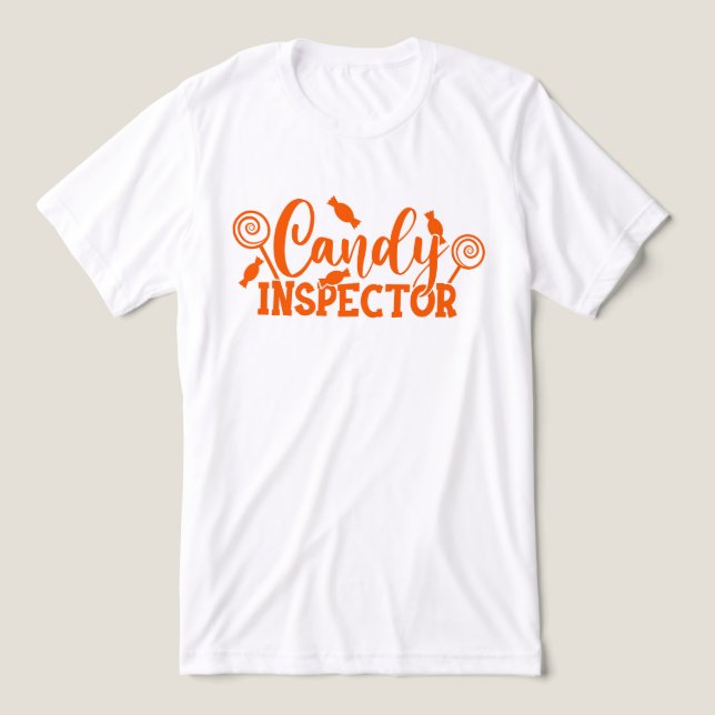 T-shirt En Tri-matière Inspecteur Halloween Candy (Design Recto)