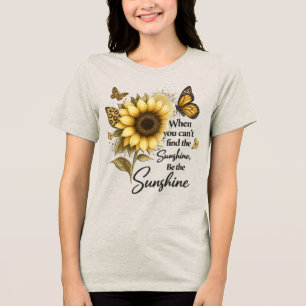 T-shirt En Tri-matière inspirant Sois le Soleil/Tournesol