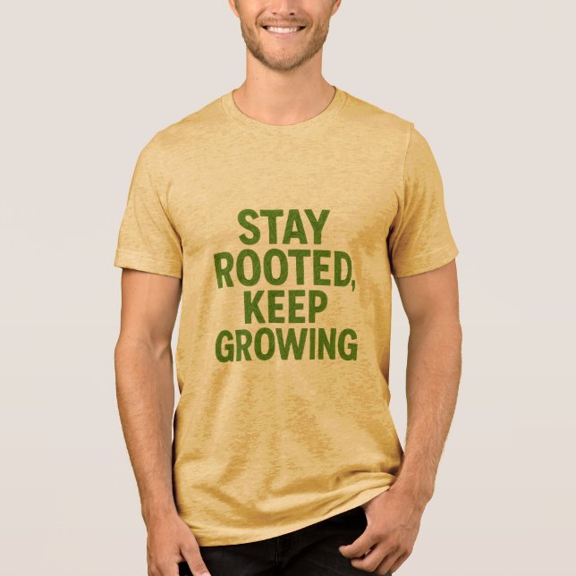 T-shirt En Tri-matière Inspirational Nature Design for Growth & Strength (Recto)
