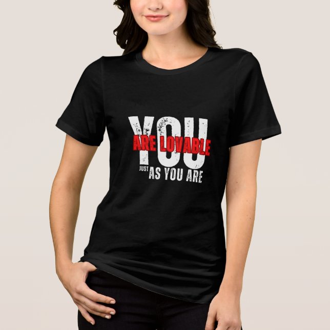 T-shirt En Tri-matière Inspirational Tee, Positive Vibes Shirt, Self Love (Recto)