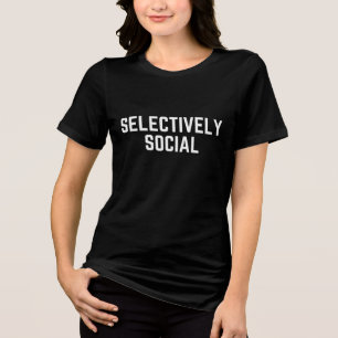 T-shirt En Tri-matière Introverti sélectivement social drôle