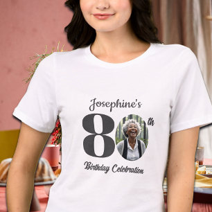 T-shirt En Tri-matière Invités de la photo d'anniversaire 80 ans en gras