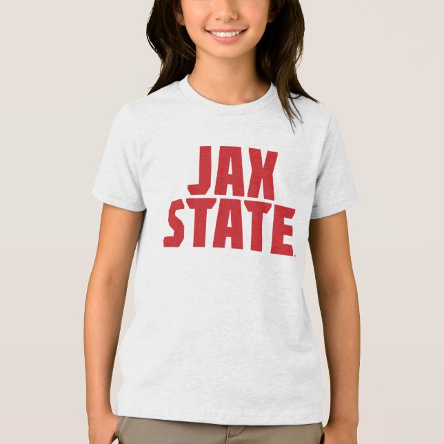 T-shirt En Tri-matière Jacksonville State University JAX STATE Bold Red (Recto)
