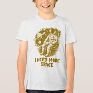 T-shirt En Tri-matière J'ai besoin de plus d'espace, enfants astronautes