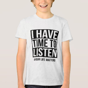 T-shirt En Tri-matière J'Ai Le Temps D'Écouter Ta Vie S