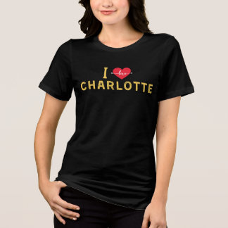 T-shirt En Tri-matière J'aime Charlotte, Caroline du Nord