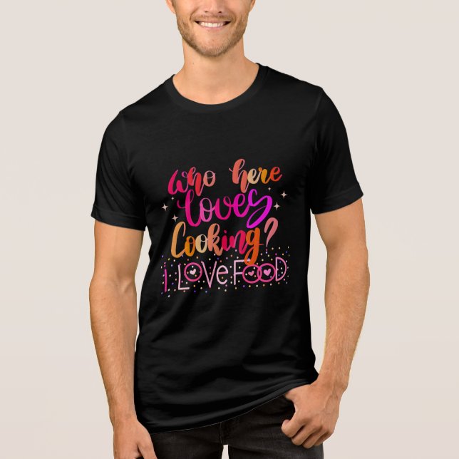 T-shirt En Tri-matière J'aime la nourriture (Recto)