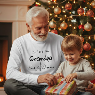 T-shirt En Tri-matière J'aime la typographie de mon grand-père nommée gra
