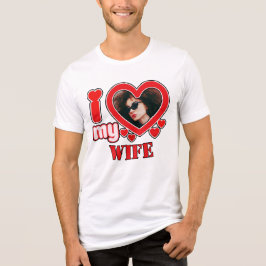 T-shirt En Tri-matière J'Aime Ma Femme Personnalisée