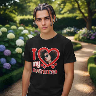 T-shirt En Tri-matière J'aime mon petit ami personnalisé