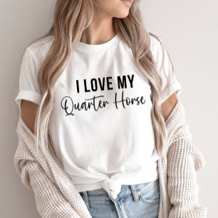 T-shirt En Tri-matière J'Aime Mon Quaterhorse