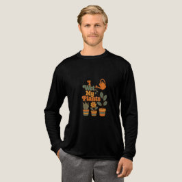 T-shirt En Tri-matière J'arrose mes plantes – Rayures Rétro 70
