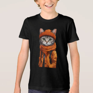 T-shirt En Tri-matière Jazzy Kitty - Vibes d'octobre