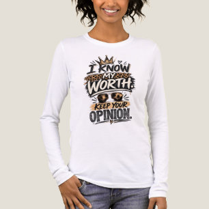 T-shirt En Tri-matière Je connais ma valeur Citation de confiance