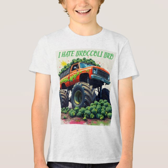 T-shirt En Tri-matière Je déteste le brocoli mec (Recto)