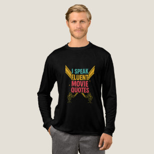 T-shirt En Tri-matière Je parle Citations De Film Fluent Neon Hollywood A