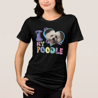T-shirt En Tri-matière Je personnalise J'aime mon caniche