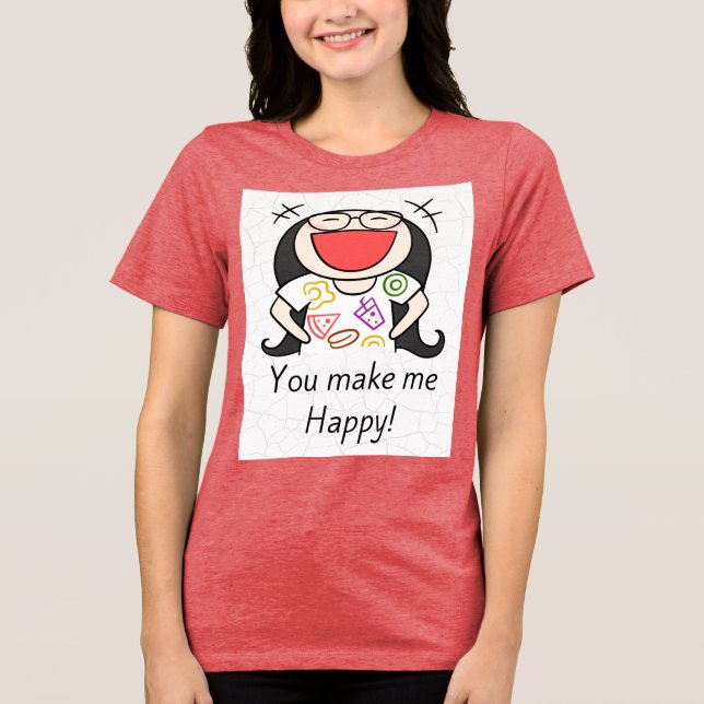 T-shirt En Tri-matière Je suis (Recto)