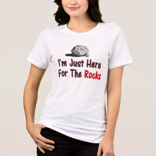 T-shirt En Tri-matière Je suis juste là pour les rochers