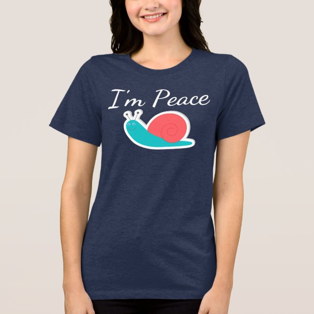 T-shirt En Tri-matière Je suis Paix (Recto)