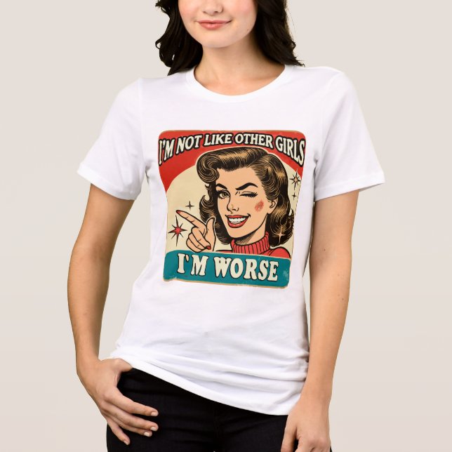 T-shirt En Tri-matière Je suis pire (Recto)