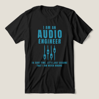 T-shirt En Tri-matière Je suis un ingénieur audio