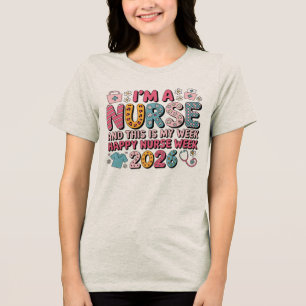 T-shirt En Tri-matière Je suis une infirmière, bonne semaine des infirmiè