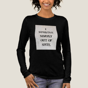 T-shirt En Tri-matière Je Survis Tout Simplement Par Défaut