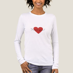 T-shirt En Tri-matière Je t'aime – Script minimaliste cœur