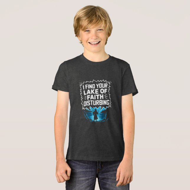 T-shirt En Tri-matière Je trouve votre manque de foi dérangeante (Recto plein)
