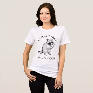 T-shirt En Tri-matière JE VOLE DES Frites À MES AMIS
