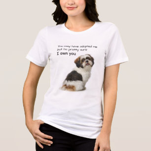 T-shirt En Tri-matière Je Vous Appartiens Shih Tzu
