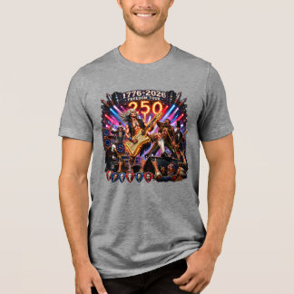 T-shirt En Tri-matière Jefferson & Les Pères Fondateurs Rock Band 250e An