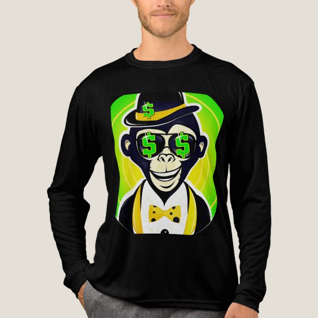 T-SHIRT  EN TRI-MATIÈRE JERSEY CON DISEÑO DE MONO (Recto)