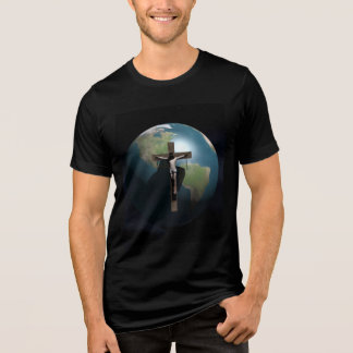 T-SHIRT EN TRI-MATIÈRE JÉSUS SAUVE